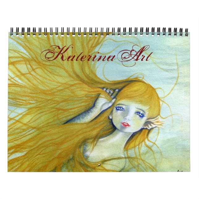 Calendário Sirens 2015 Fantasy Art Calendar de Katerina Art (Capa)
