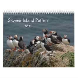 Calendário Skomer Island Puffins 2021 Wales