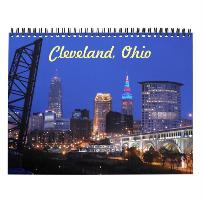 Calendário Skyline do Cleveland Ohio (Capa)