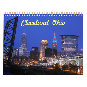 Calendário Skyline do Cleveland Ohio