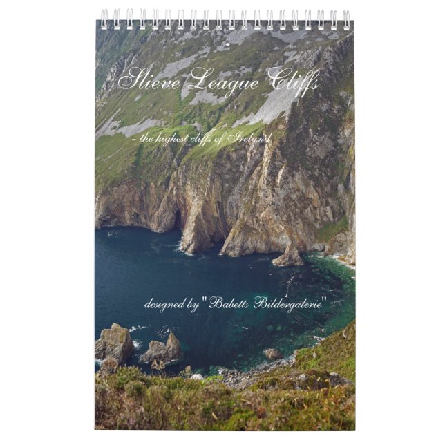 Calendário Slieve League Cliffs Ireland Kalender (Verso)