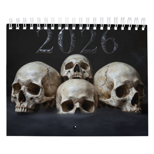 Calendário Small 2026 Skull Art Calendar (Capa)
