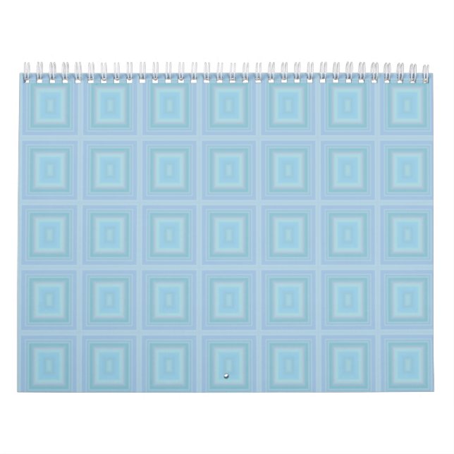 Calendário Small blue squares. (Capa)