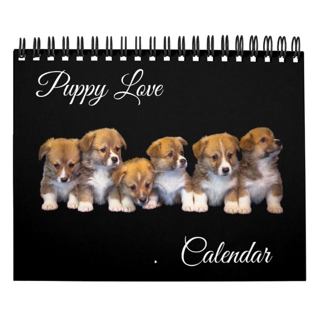 Calendário Small Size Puppy Love Calendar (Capa)