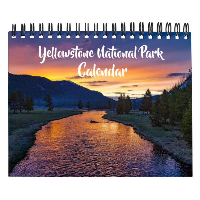 Calendário Small Size Yellowstone Park Calendar (Capa)