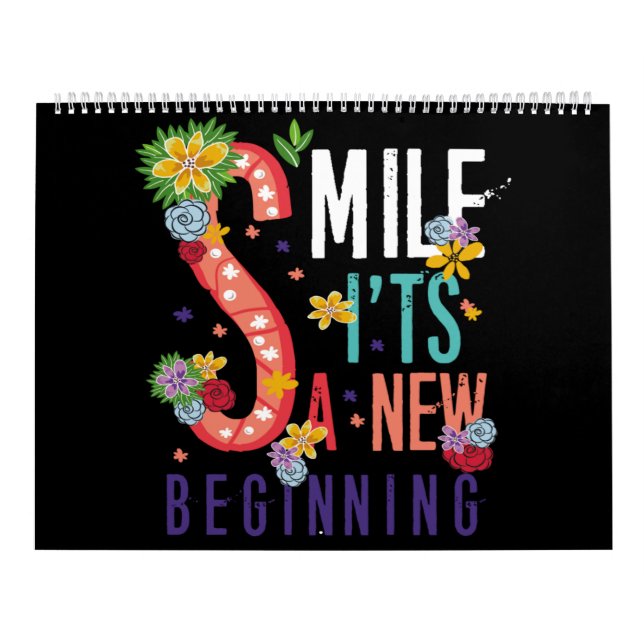 Calendário smile it's a new beginning (Capa)