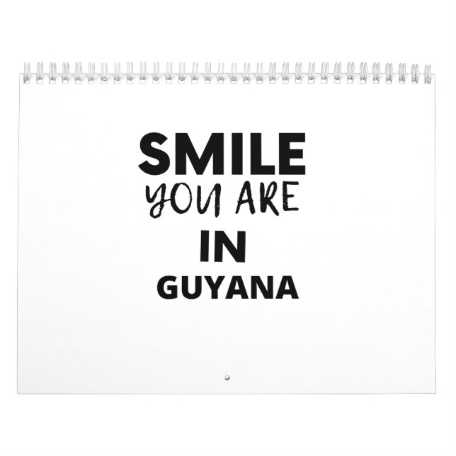 Calendário SMILE YOU ARE IN Guyana (Capa)