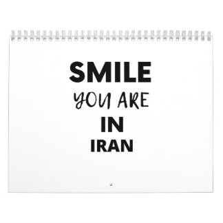 CALENDÁRIO SMILE YOU ARE IN IRAN