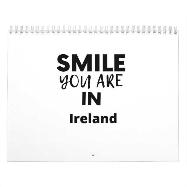 Calendário SMILE YOU ARE IN Ireland (Capa)