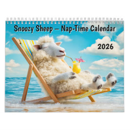 Calendário Snoozy Sheep – 2026 Nap-Time Calendar