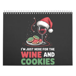 Calendário Só estou aqui para o Natal do Vinho e das Cookies