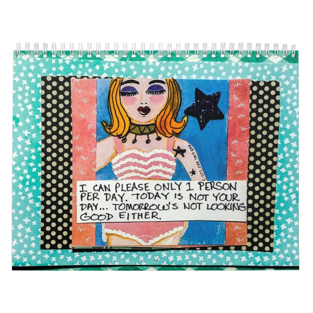 Calendário - Só posso agradar 1 pessoa por dia (Capa)