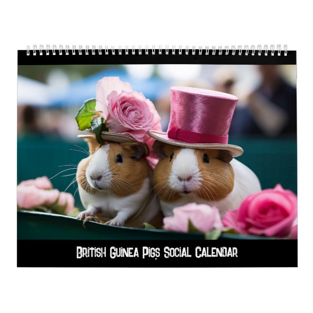 Calendário Social dos Porcos da Guiné Britânica (Capa)