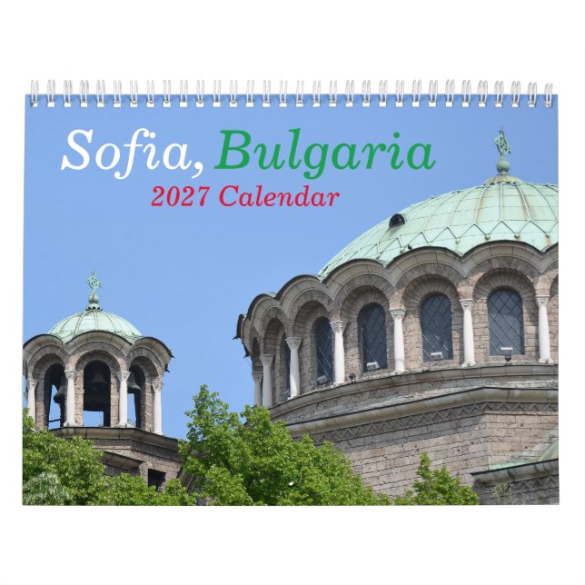 Calendário Sófia Bulgária 2026 (Capa)