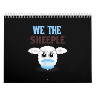 Calendário Somos a besta   ovelhas engraçadas com máscara fac