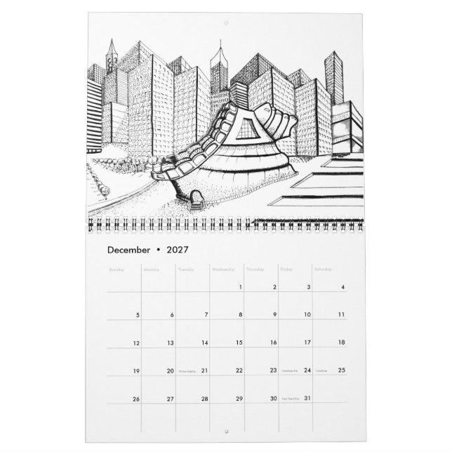 Calendário sonhos astronômicos (Dez 2027)