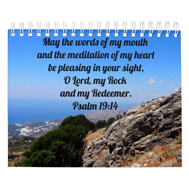 Calendário Soothing Bible Verses Custom Christian (Capa)