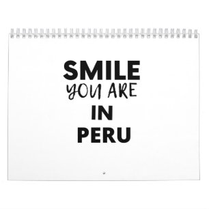 Calendário SORRISO QUE VOCÊ ESTÁ NO Peru