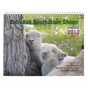 Calendário Southdown dos carneiros 2012 NABSSAR d