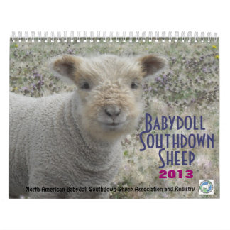 Calendário Southdown dos carneiros 2013 NABSSAR da