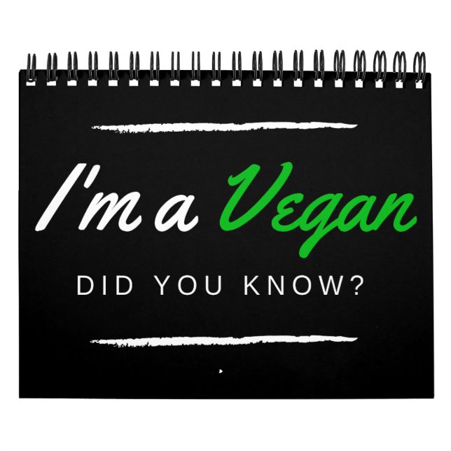 Calendário Soy vegan@ lo sabías? Eu sou vegano, você sabia? (Capa)