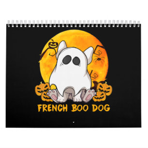 Calendário Spider Gift Bulldog Francês Com Pumpkin Spider