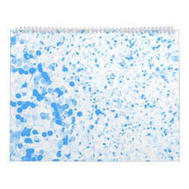 Calendário Splatter Texture - Blue