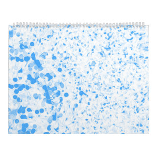 Calendário Splatter Texture - Blue