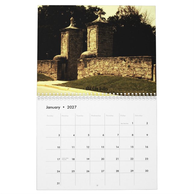 Calendário St Augustine 2010 (Jan 2027)
