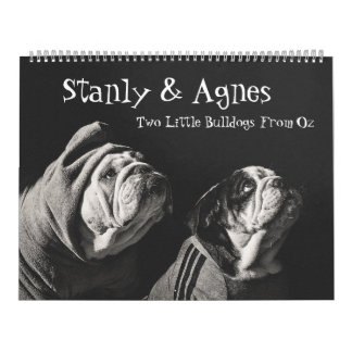 Calendário Stanly & Agnes - Dois Pequenos Bulldog De Oz