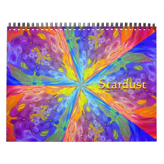 Calendário Stardust Abstrato Art Das Estrelas (Capa)