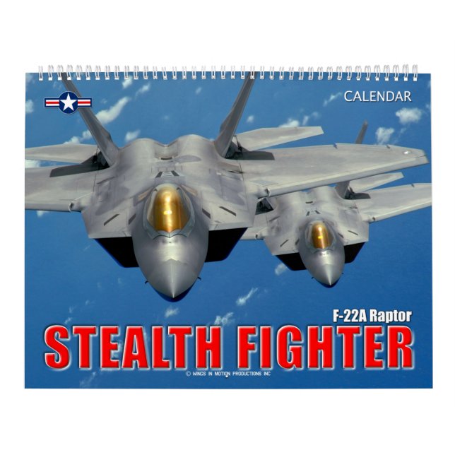 Calendário STEALTH FIGHTER - Raptor F-22A (Capa)