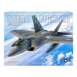 Calendário STEALTH FIGHTER - Raptor F-22A