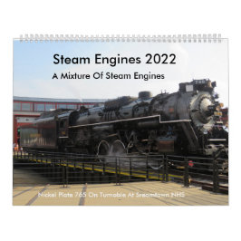 Calendário Steam Engines 2022 Calendar