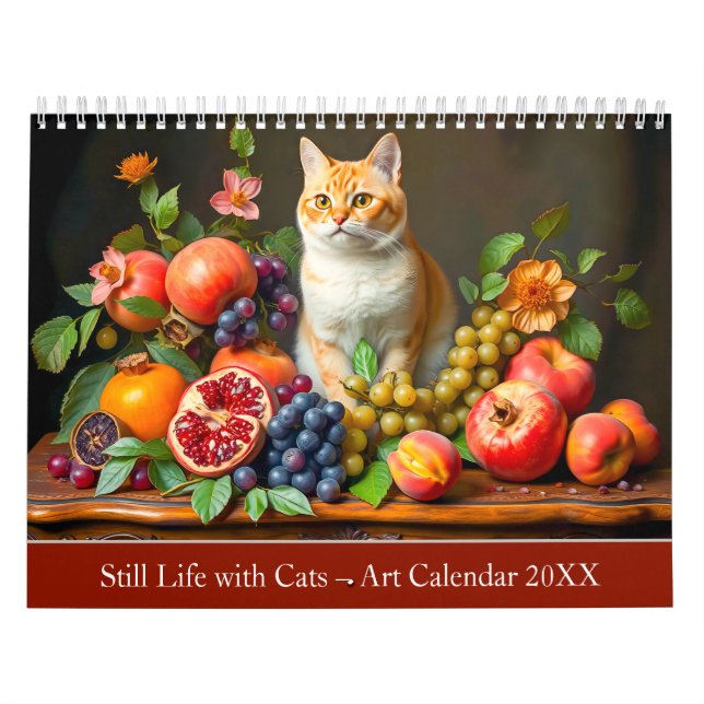 Calendário Still Life with Cats – Art Calendar 2026 (Capa)