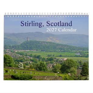 Calendário Stirling Escócia 2026