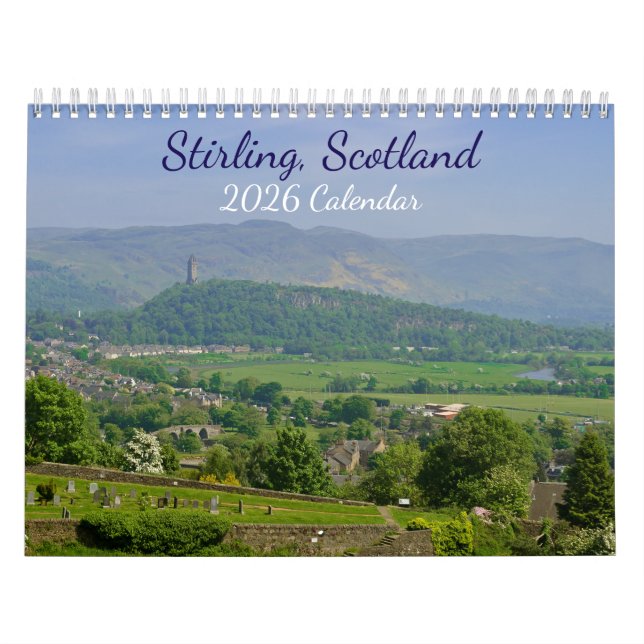 Calendário Stirling Scotland 2026 Calendar (Capa)