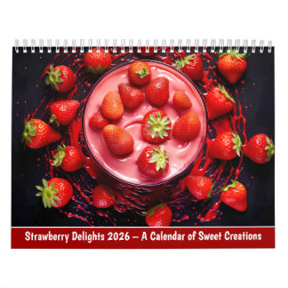 Calendário Strawberry Delights 2026 – A Calendar of Sweet Cre