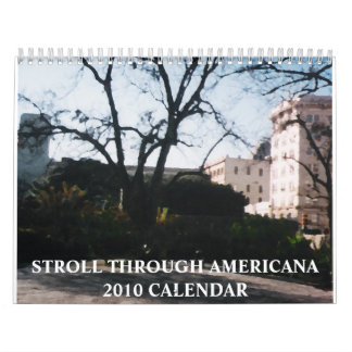 Calendário Stroll Through Americana 2010