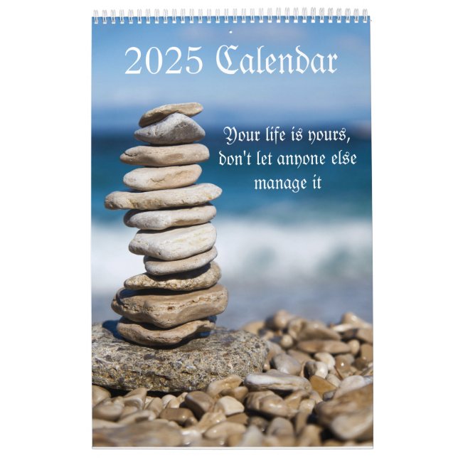 Calendário Sua vida é sua amante de pêssego 2025 (Capa)