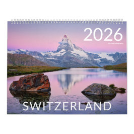 Calendário suiça 2026 - Natureza e fotografia paisagem