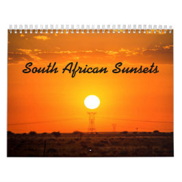 Calendário Sul - pôr do sol africano