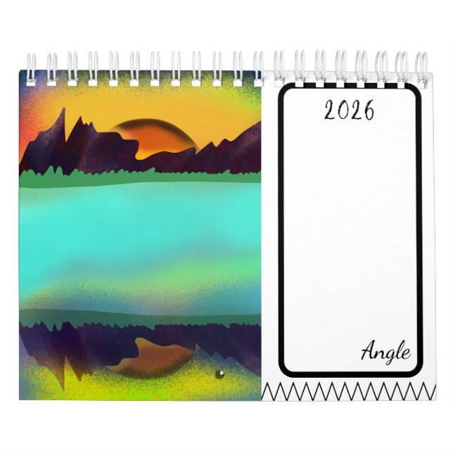 Calendário Sunset illustration Calendar  (Capa)