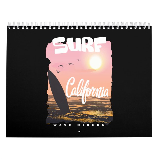 Calendário surf california (Capa)