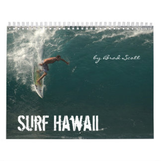 Calendário Surf Havaí, por Brad Scott