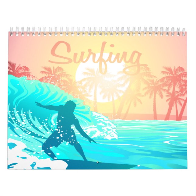 Calendário Surfista do nascer do sol (Capa)