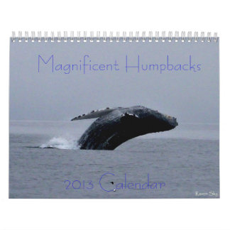 Calendário surpreendente da baleia de Humpback