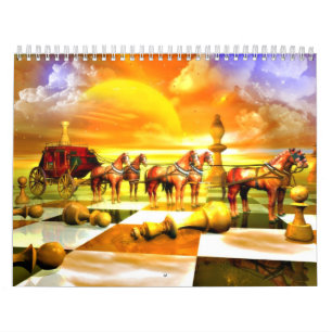 Calendário surpreendente da xadrez