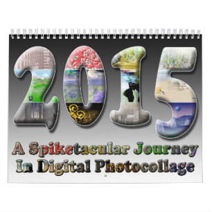 Calendário surreal da arte de Spiketacular para