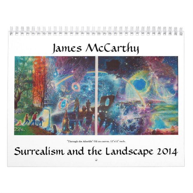 Calendário Surrealismo de James McCarthy e a paisagem 2014 (Capa)